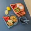 أطفال الكرتون المحبوب الديناصورات مع أطباق مصنوعة من البلاستيك مع أطباق مطعمة Specification image